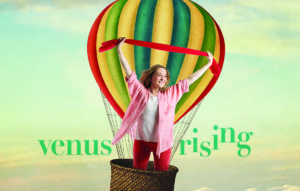 Venus rising poster - lead character in balloon